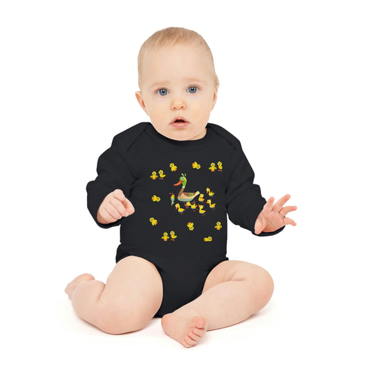 Baby Talk, Baby Long-Sleeve Organic Bodysuit