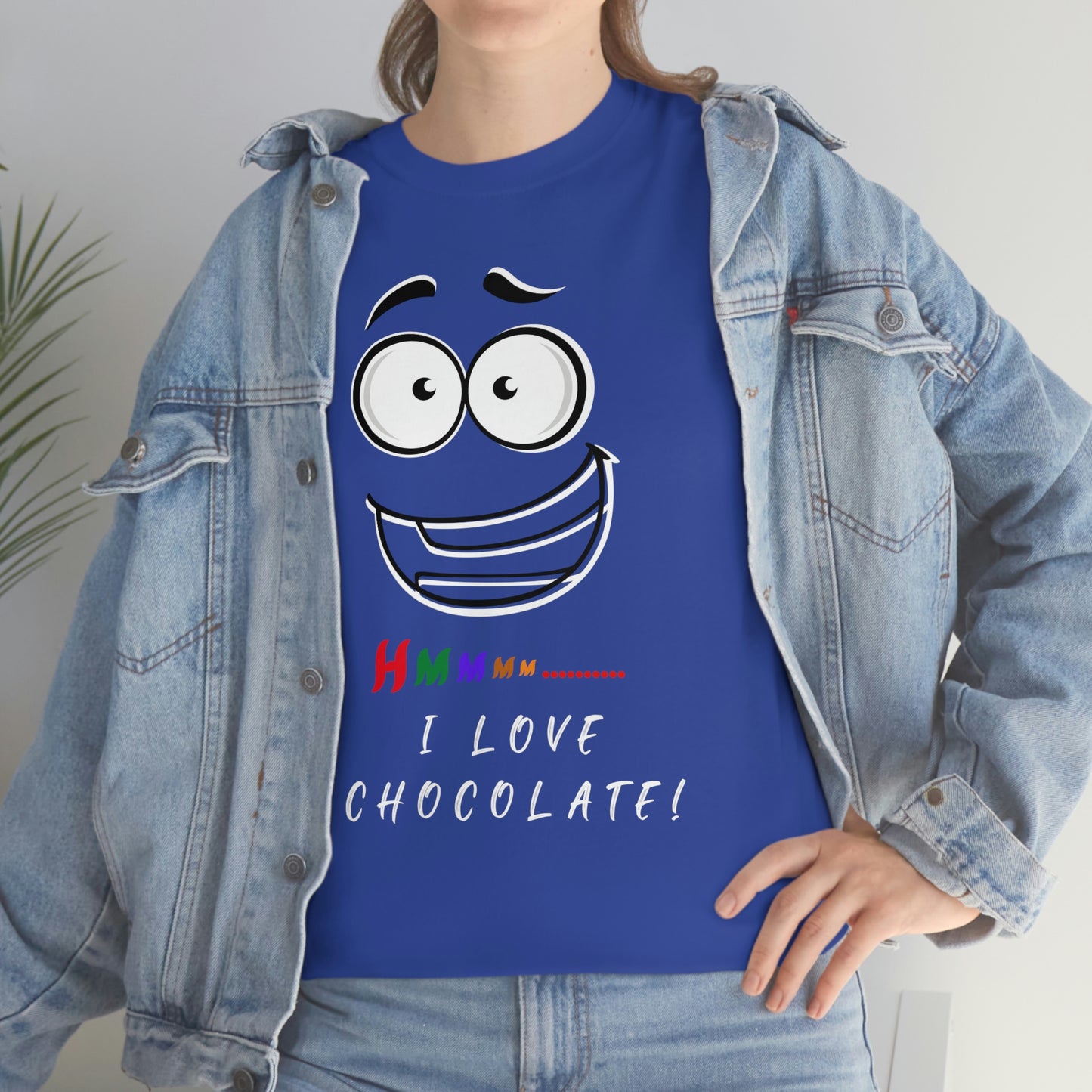 Hmmm... I Love Chocolate Unisex Heavy Cotton Tee