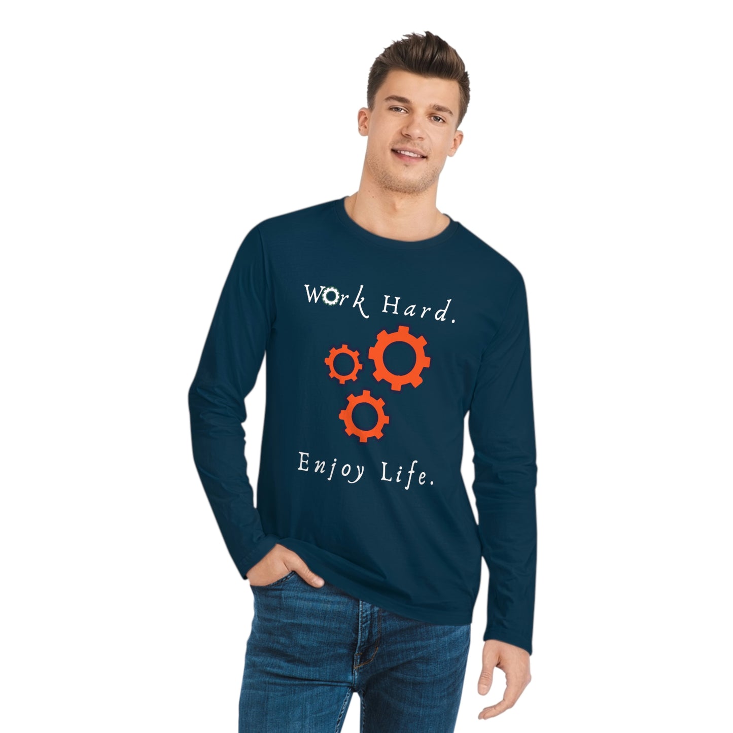 Make It Happen, Men's Organic Sparker Long Sleeve Shirt