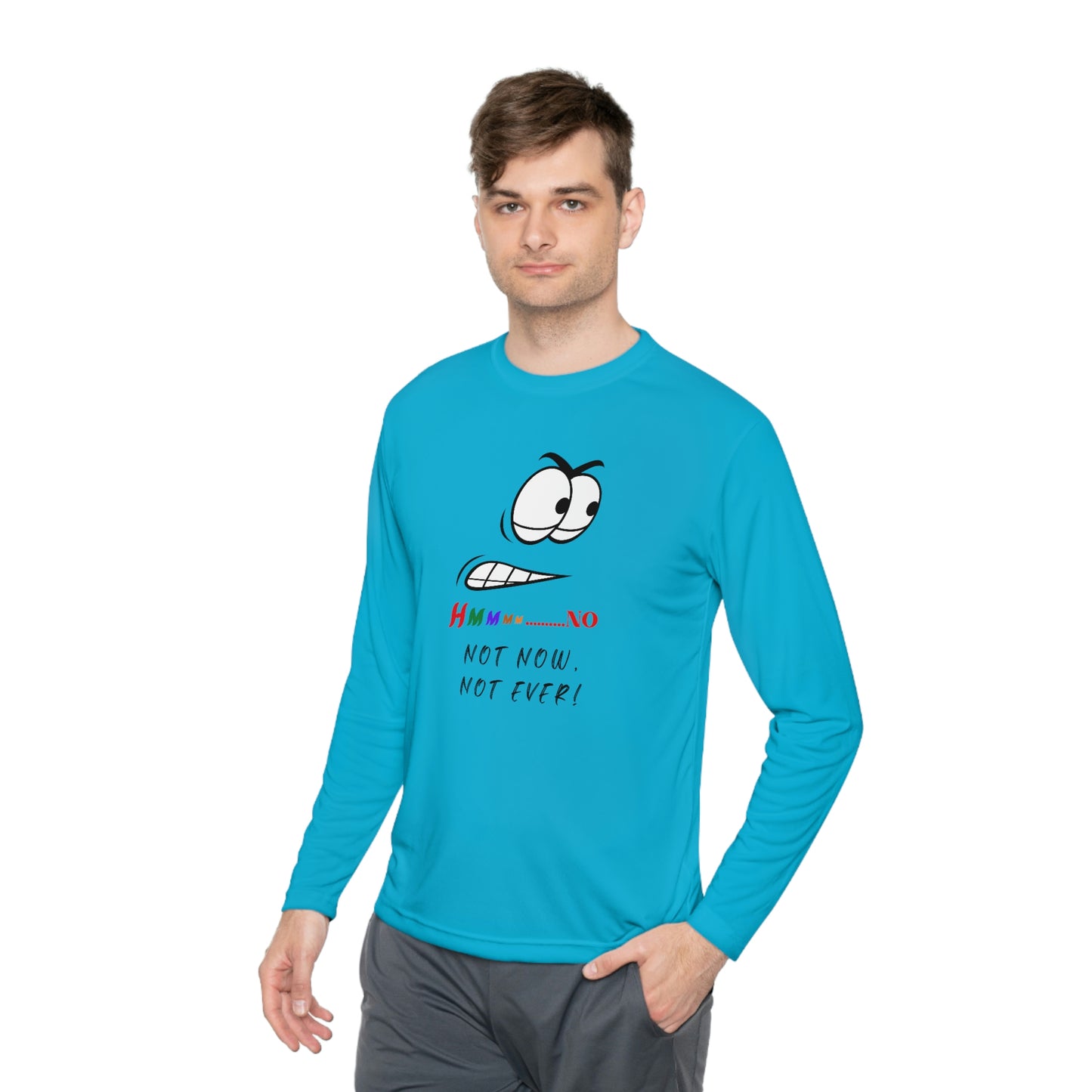 Hmmm, Unisex Lightweight Long Sleeve Tee