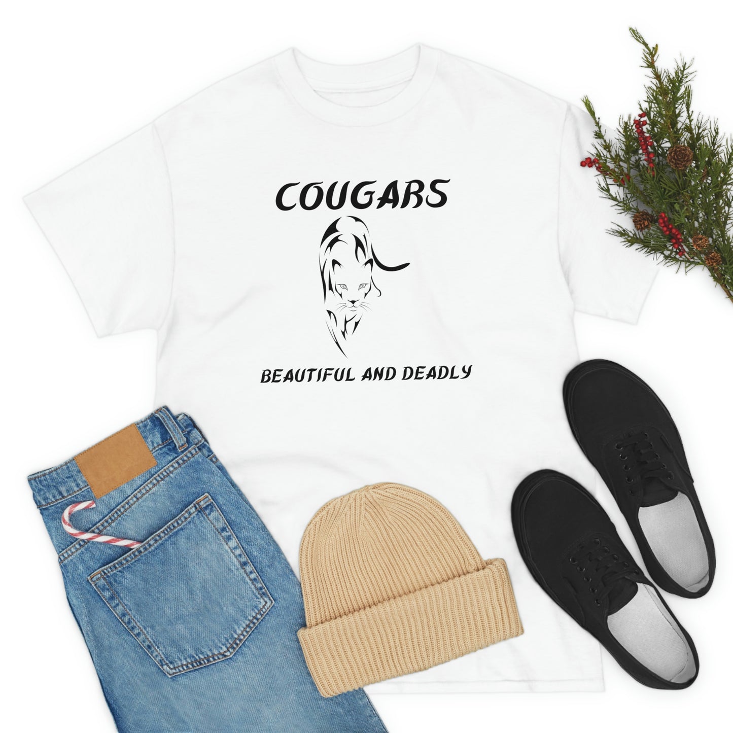 Cougars Unisex Heavy Cotton Tee