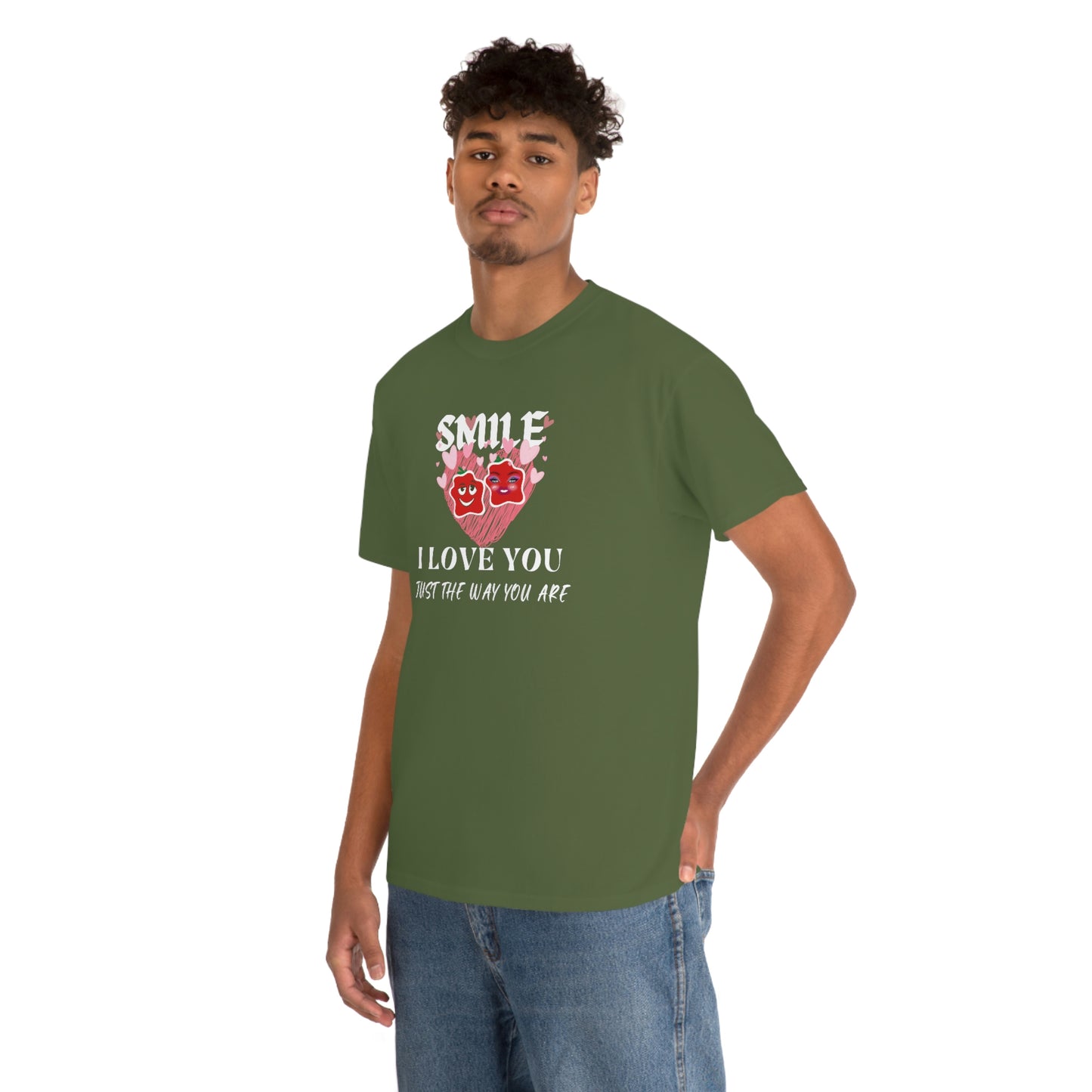 I Love You Just The Way You Are Smile Unisex Heavy Cotton Tee