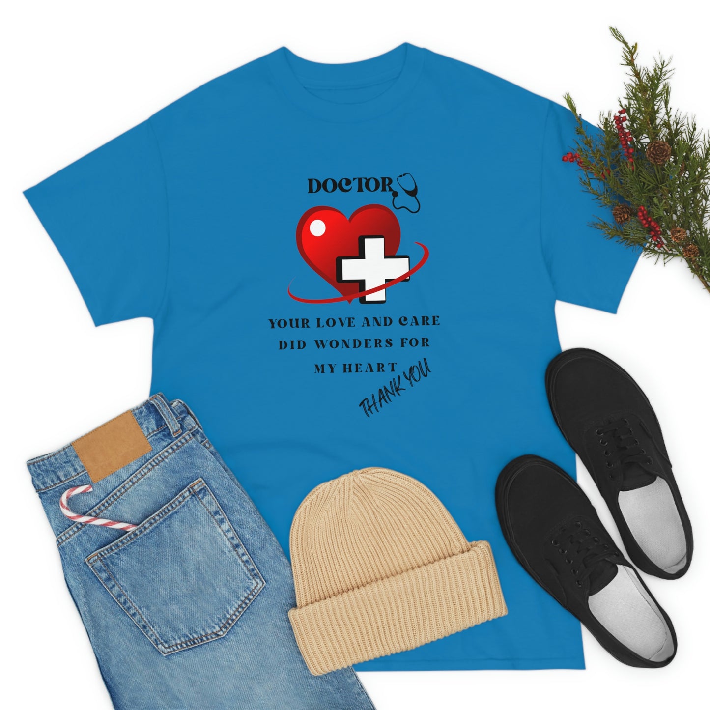 Medical, CVICU, EKG, Unisex Heavy Cotton Tee