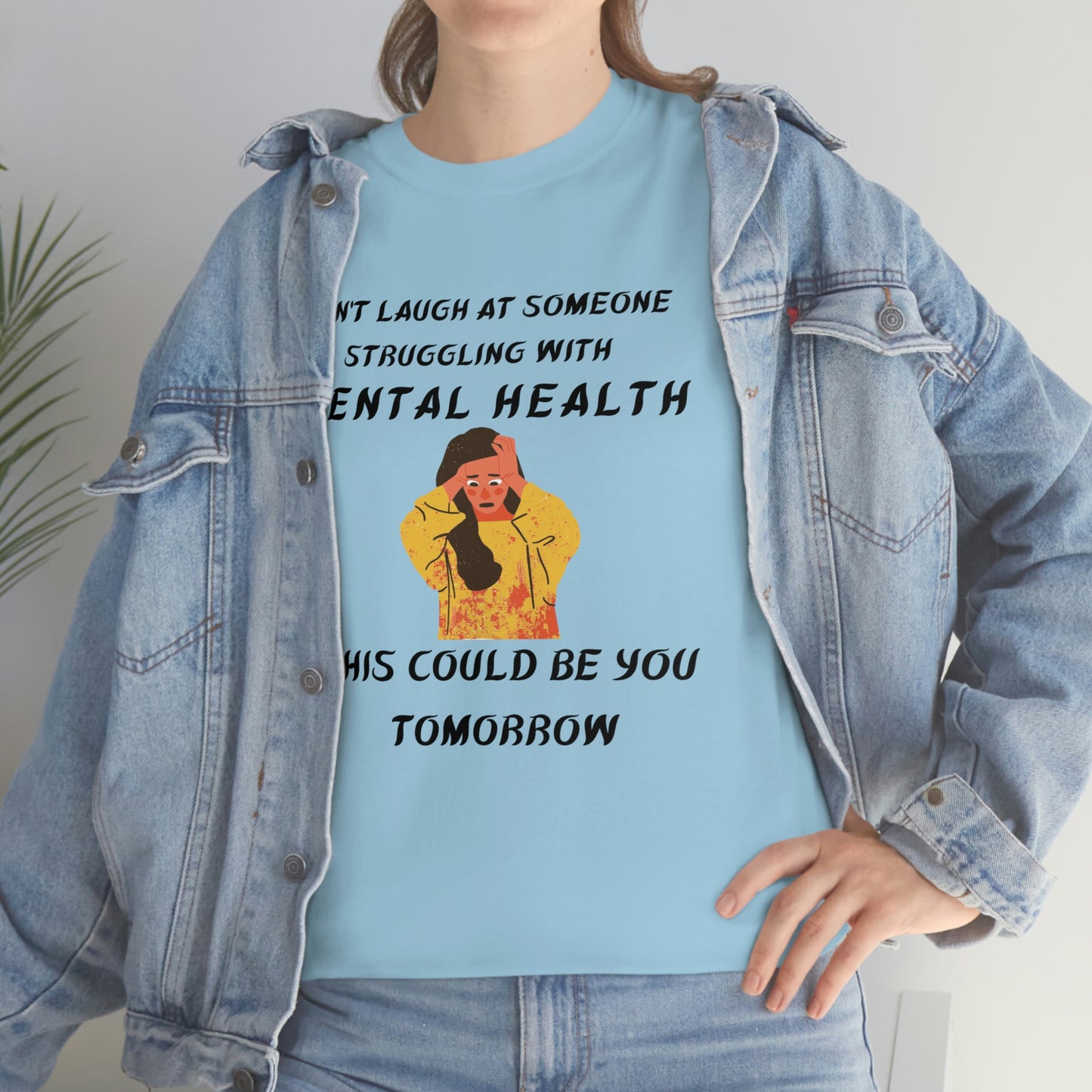 Mental Health Don't Laugh Unisex Heavy Cotton Tee