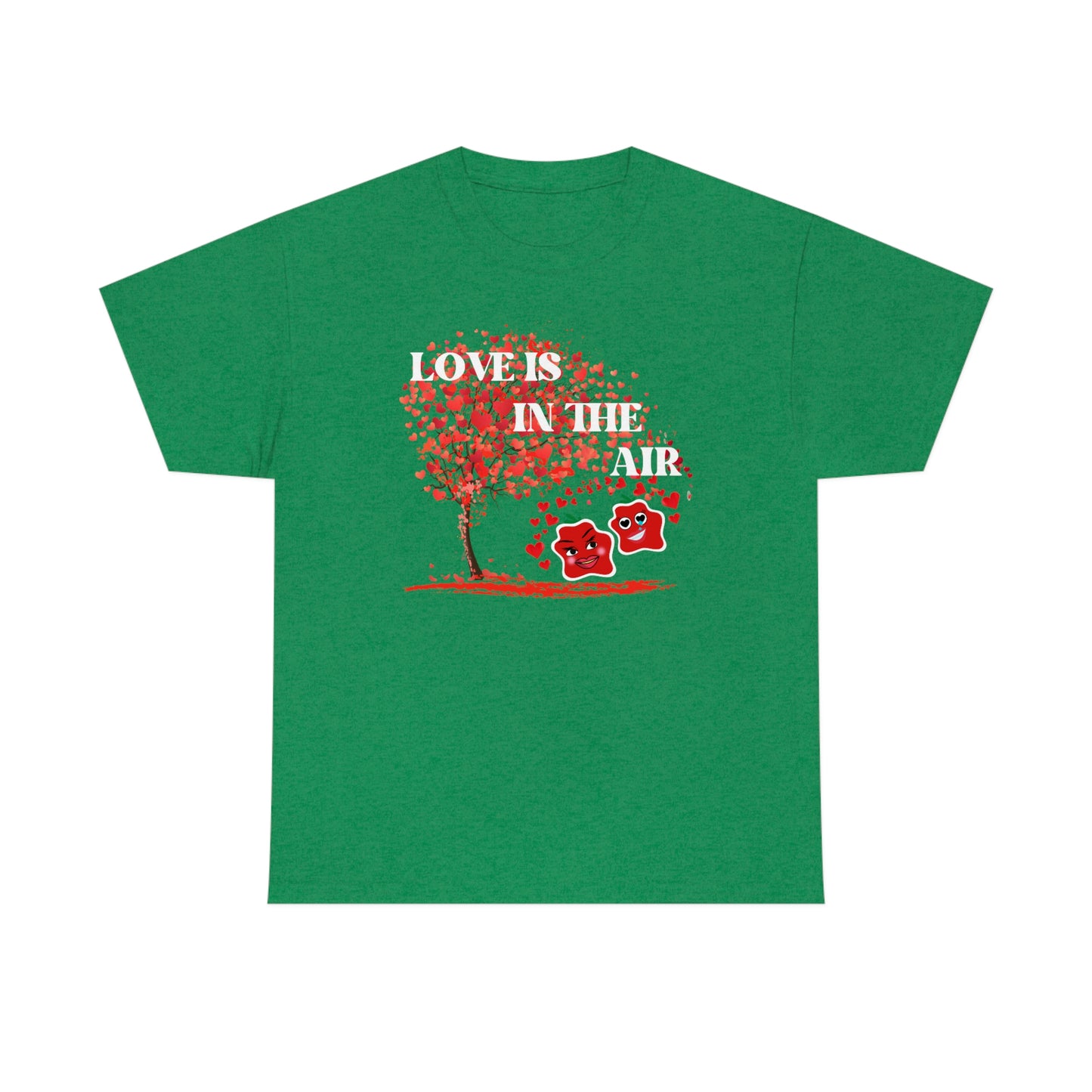 Love Is In The Air Smile Unisex Heavy Cotton Tee