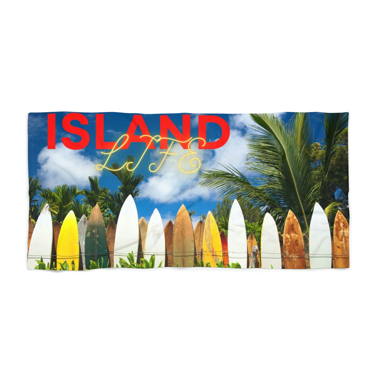 Island Life Beach Towel