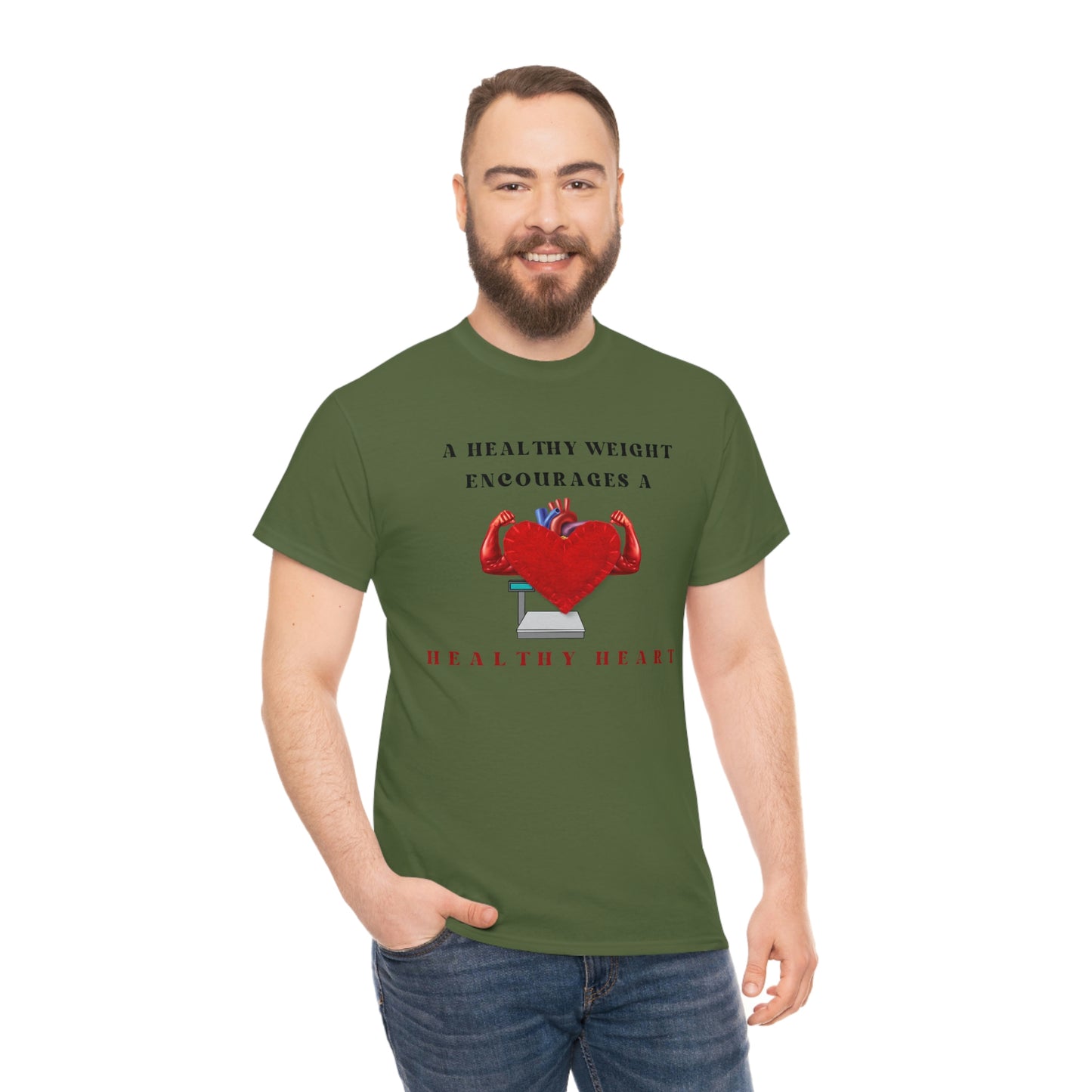 Healthy Weight Healthy Heart Unisex Heavy Cotton Tee