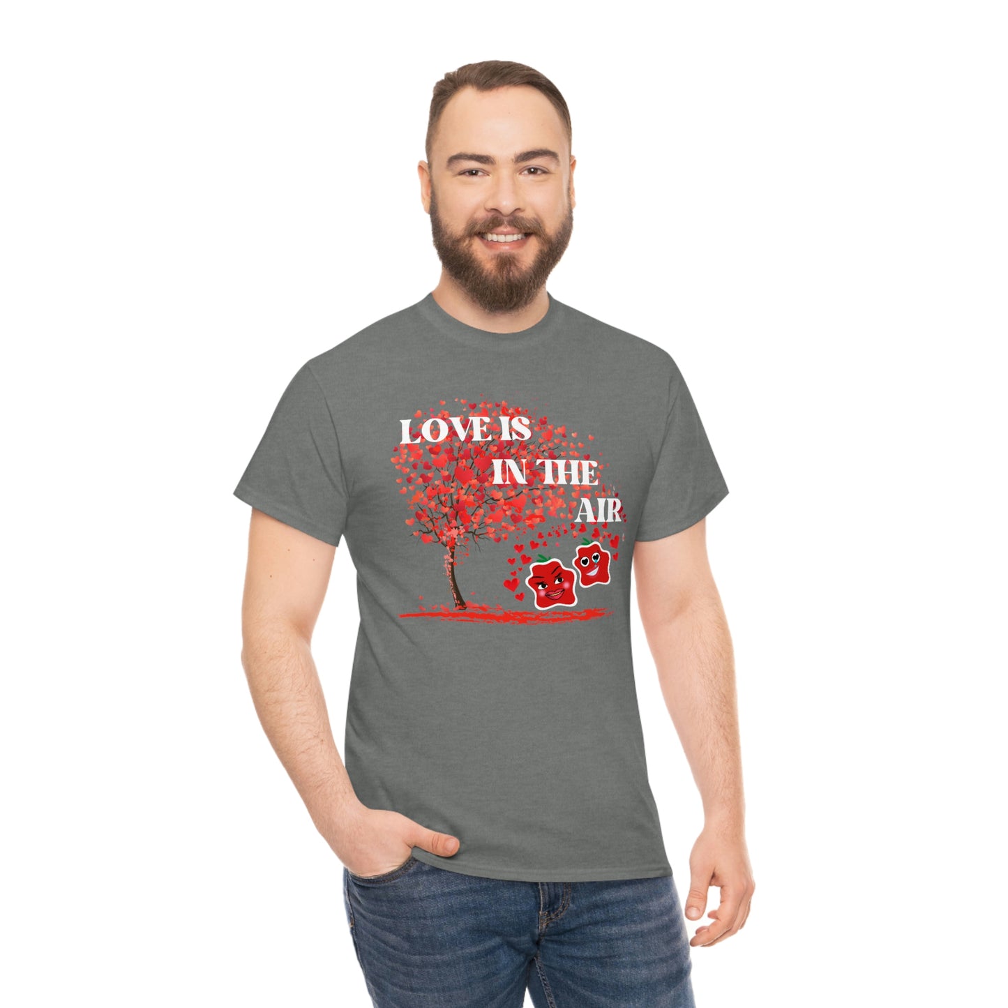 Love Is In The Air Smile Unisex Heavy Cotton Tee