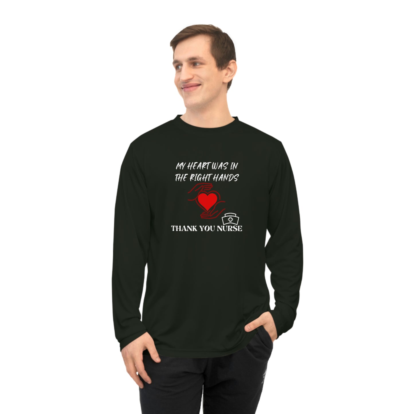 Medical, CVICU, EKG, Unisex Performance Long Sleeve Shirt