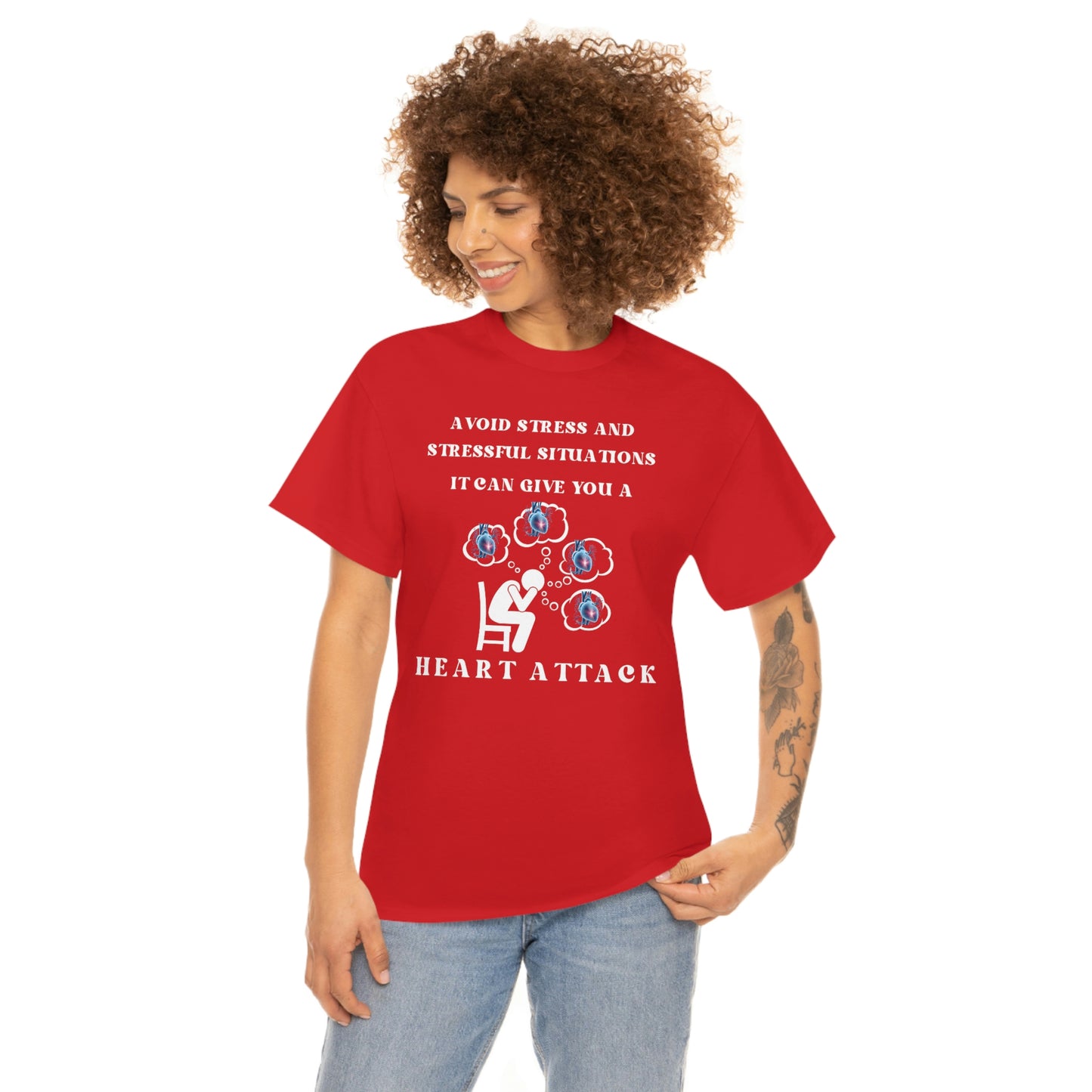 Avoid Stress Unisex Heavy Cotton Tee