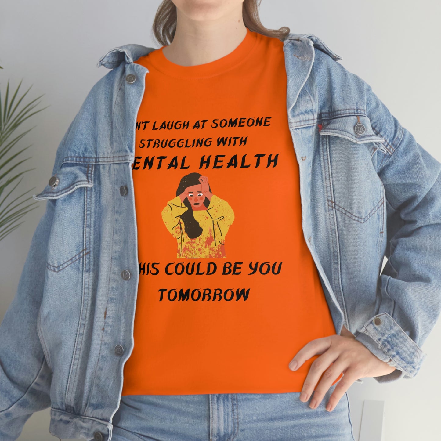 Mental Health Don't Laugh Unisex Heavy Cotton Tee