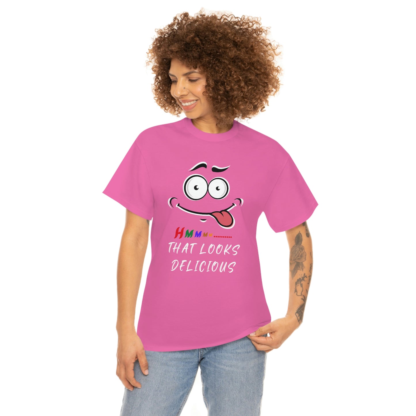 Hmmm, Funny, Unisex Heavy Cotton Tee