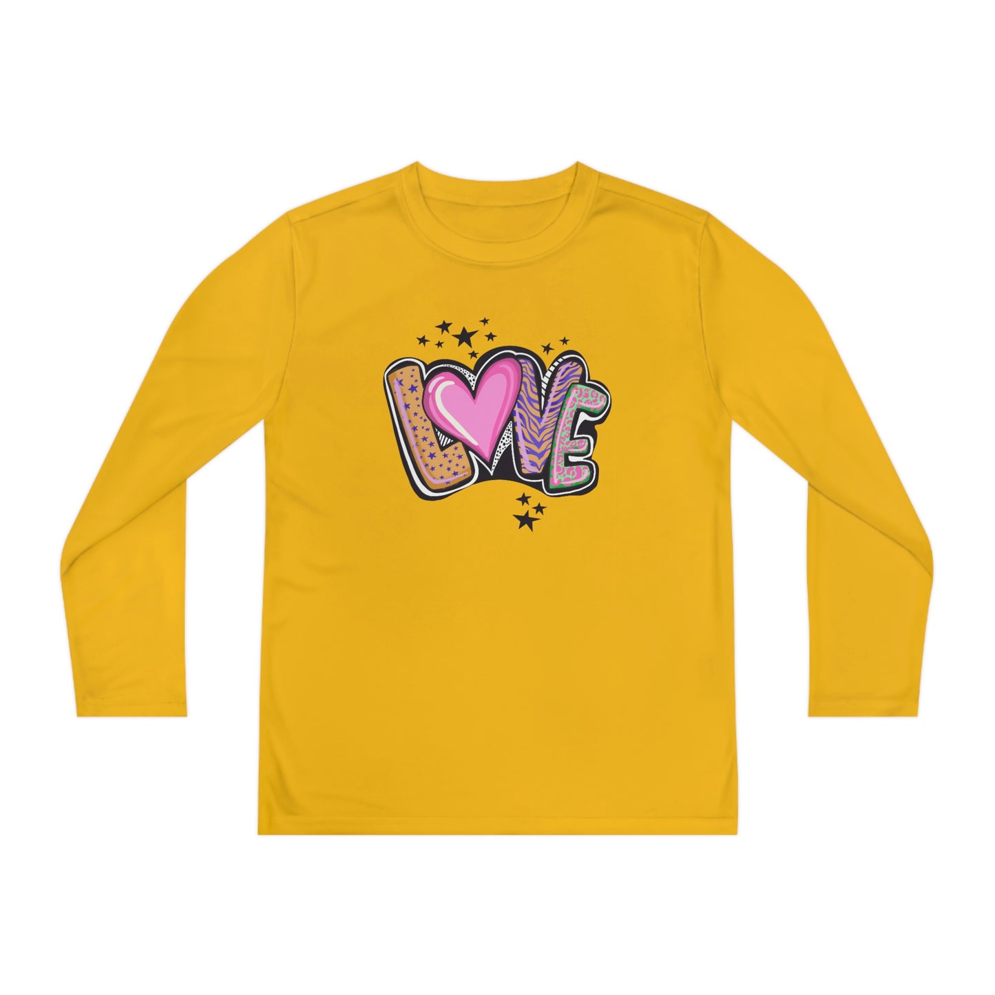 Vibes, Youth Long Sleeve Competitor Tee