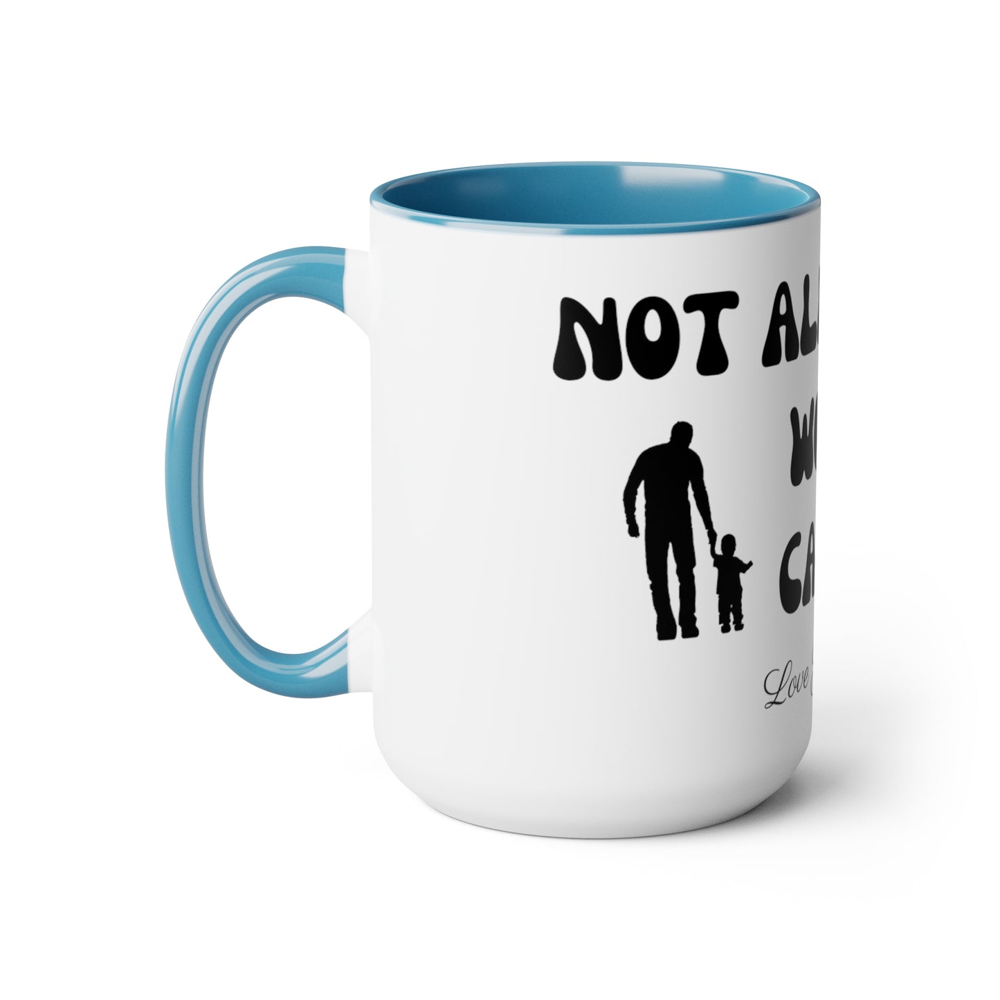 Exotic Print Fathers Day Two-Tone Coffee Mugs, 15oz