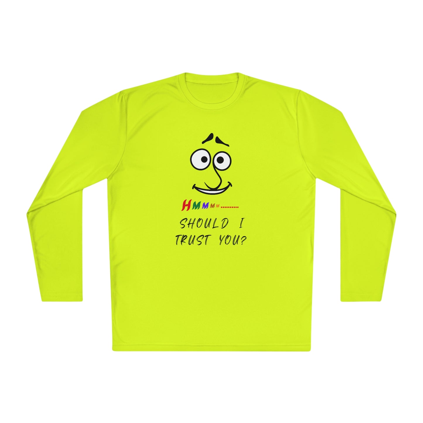 Hmmm, Unisex Lightweight Long Sleeve Tee