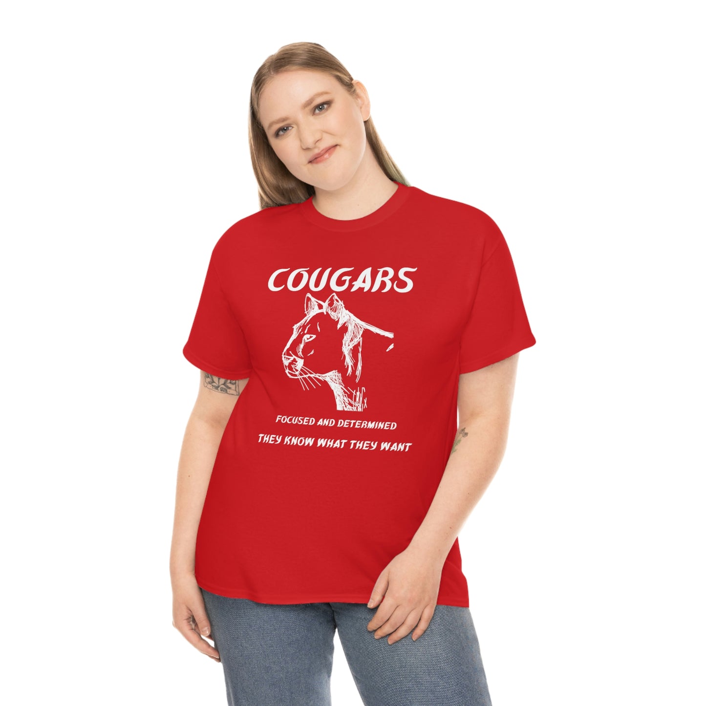 Cougars Unisex Heavy Cotton Tee