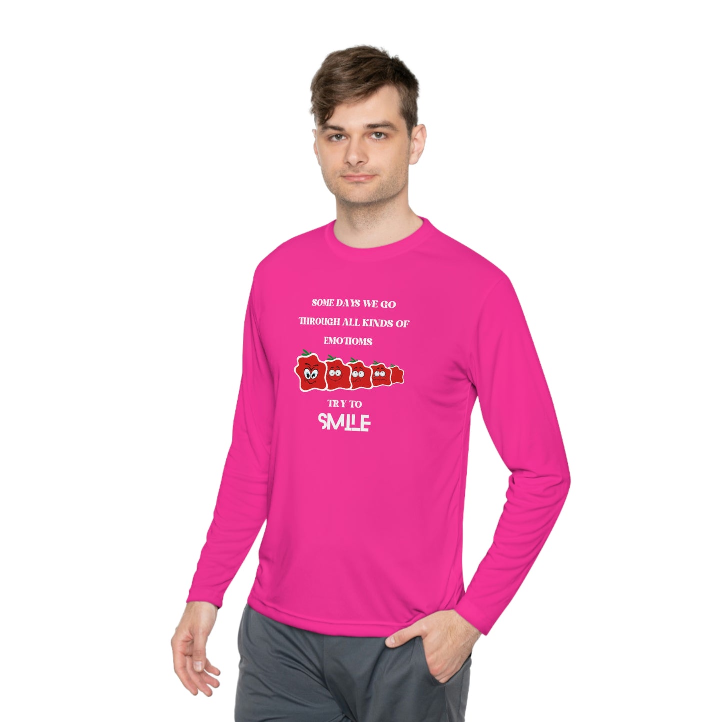 Smile Unisex Lightweight Long Sleeve Tee