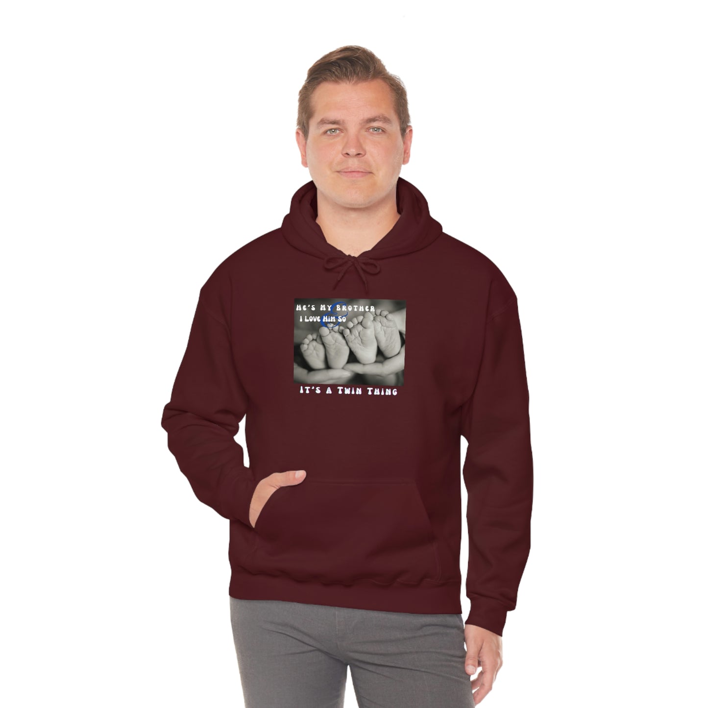 Twin, Unisex Heavy Blend™ Hooded Sweatshirt