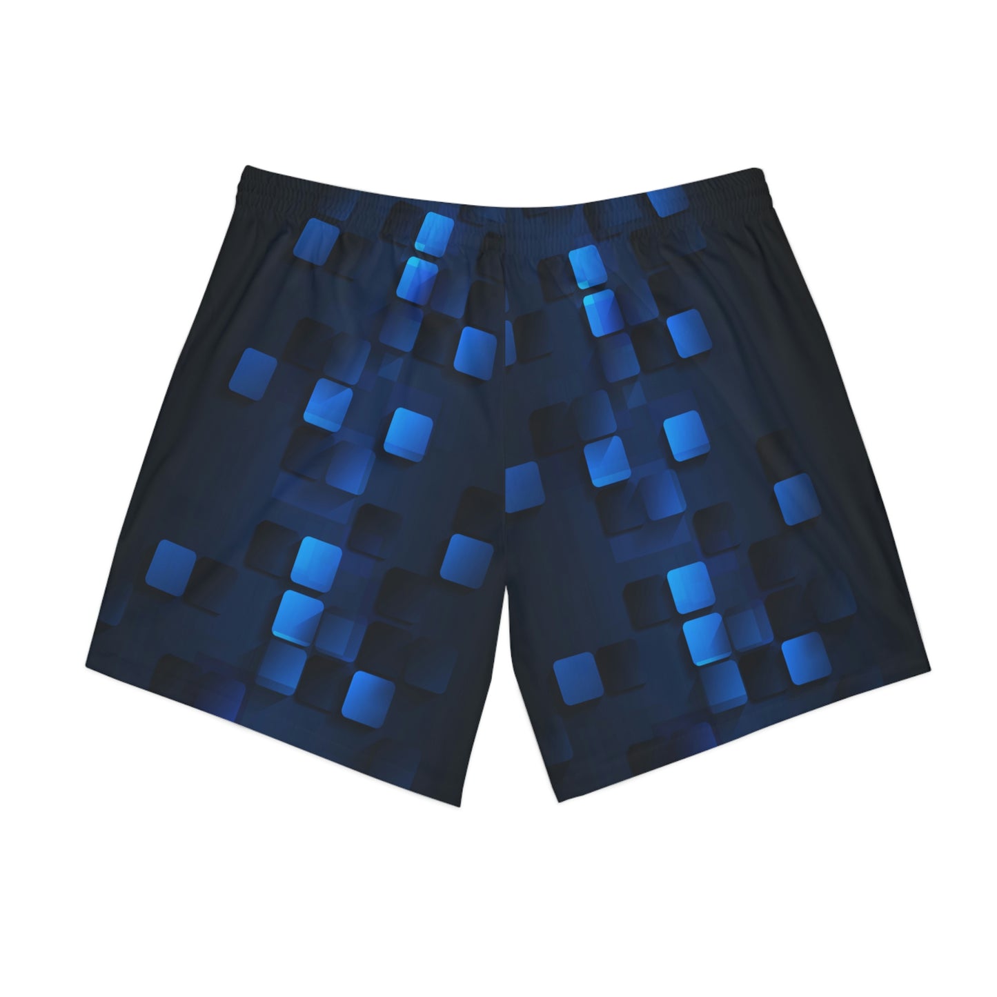 Exotic Print Men's Elastic Beach Shorts (AOP)