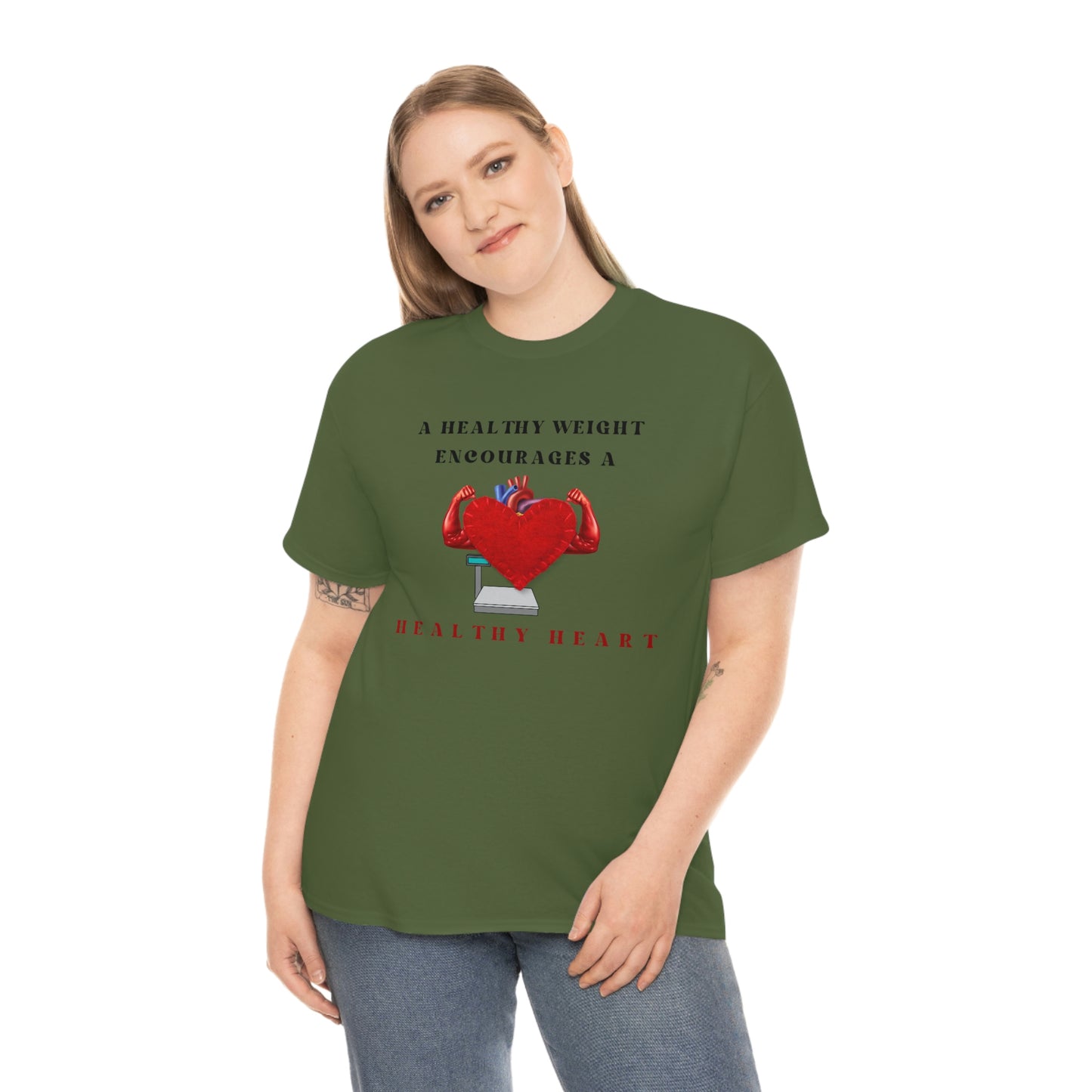 Healthy Weight Healthy Heart Unisex Heavy Cotton Tee