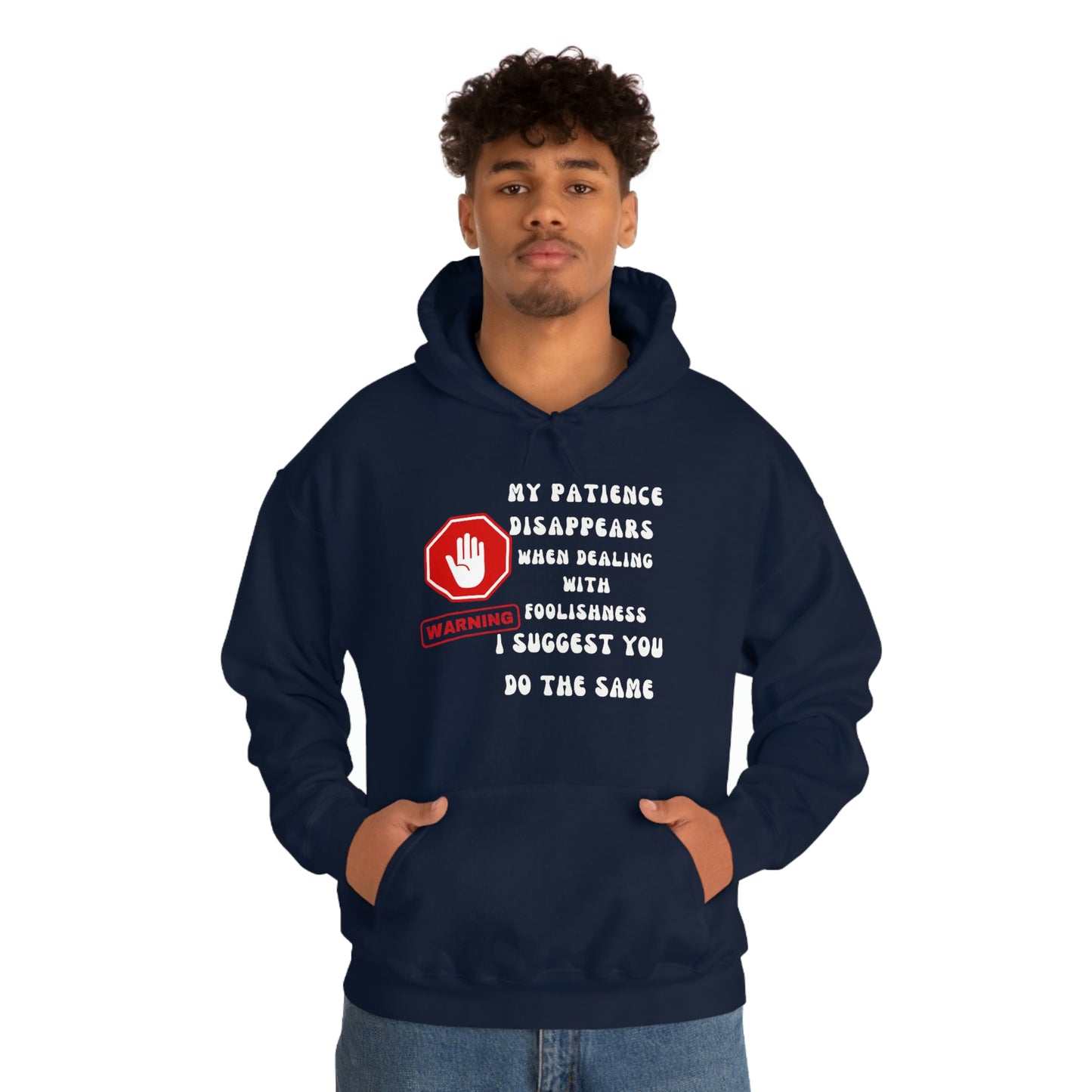 Warning, Unisex Heavy Blend™ Hooded Sweatshirt