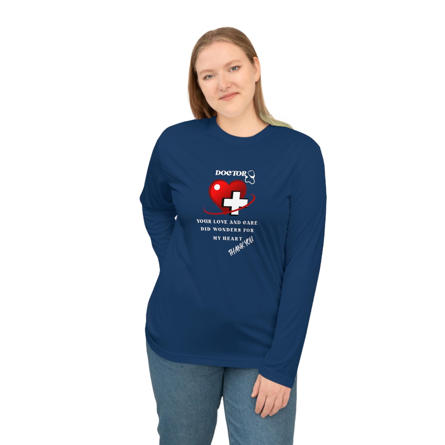 Medical, CVICU, EKG, Unisex Performance Long Sleeve Shirt