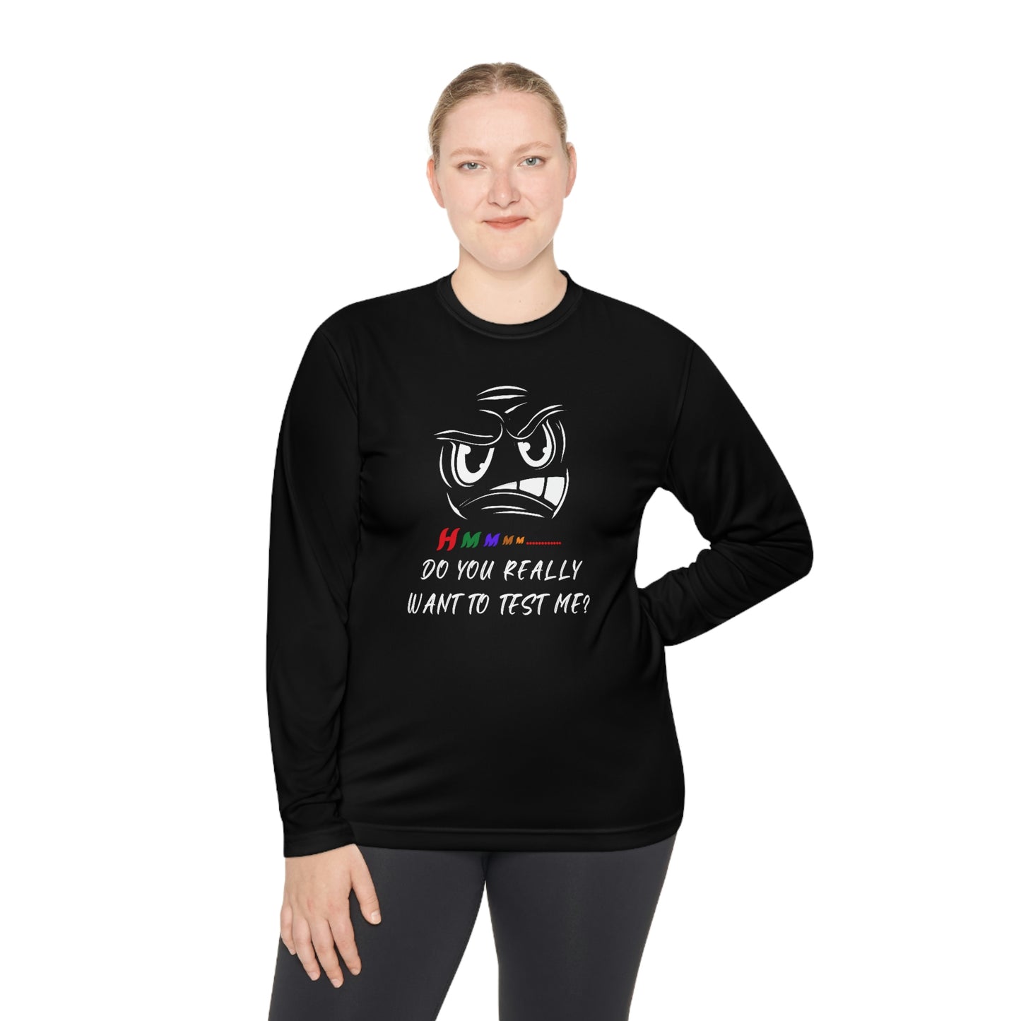 Hmmm, Unisex Lightweight Long Sleeve Tee