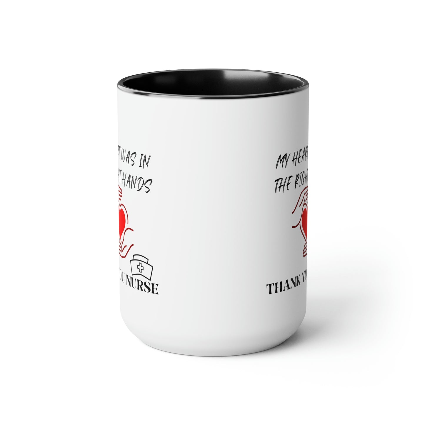 Medical, CVICU, EKG, Two-Tone Coffee Mugs, 15oz