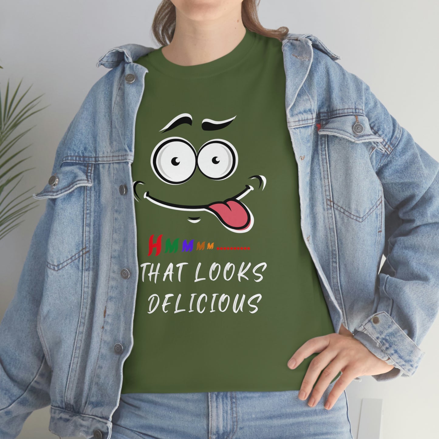 Hmmm, Funny, Unisex Heavy Cotton Tee