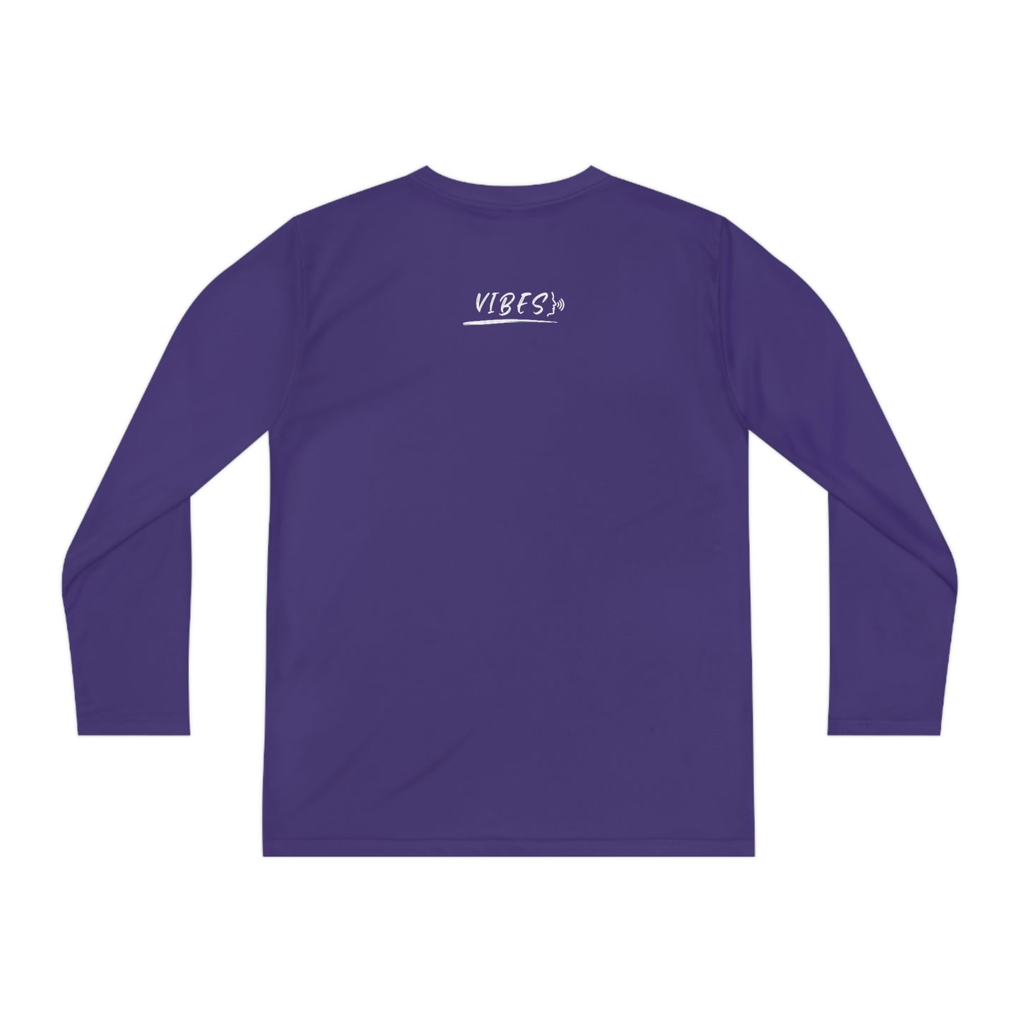 Vibes, Youth Long Sleeve Competitor Tee