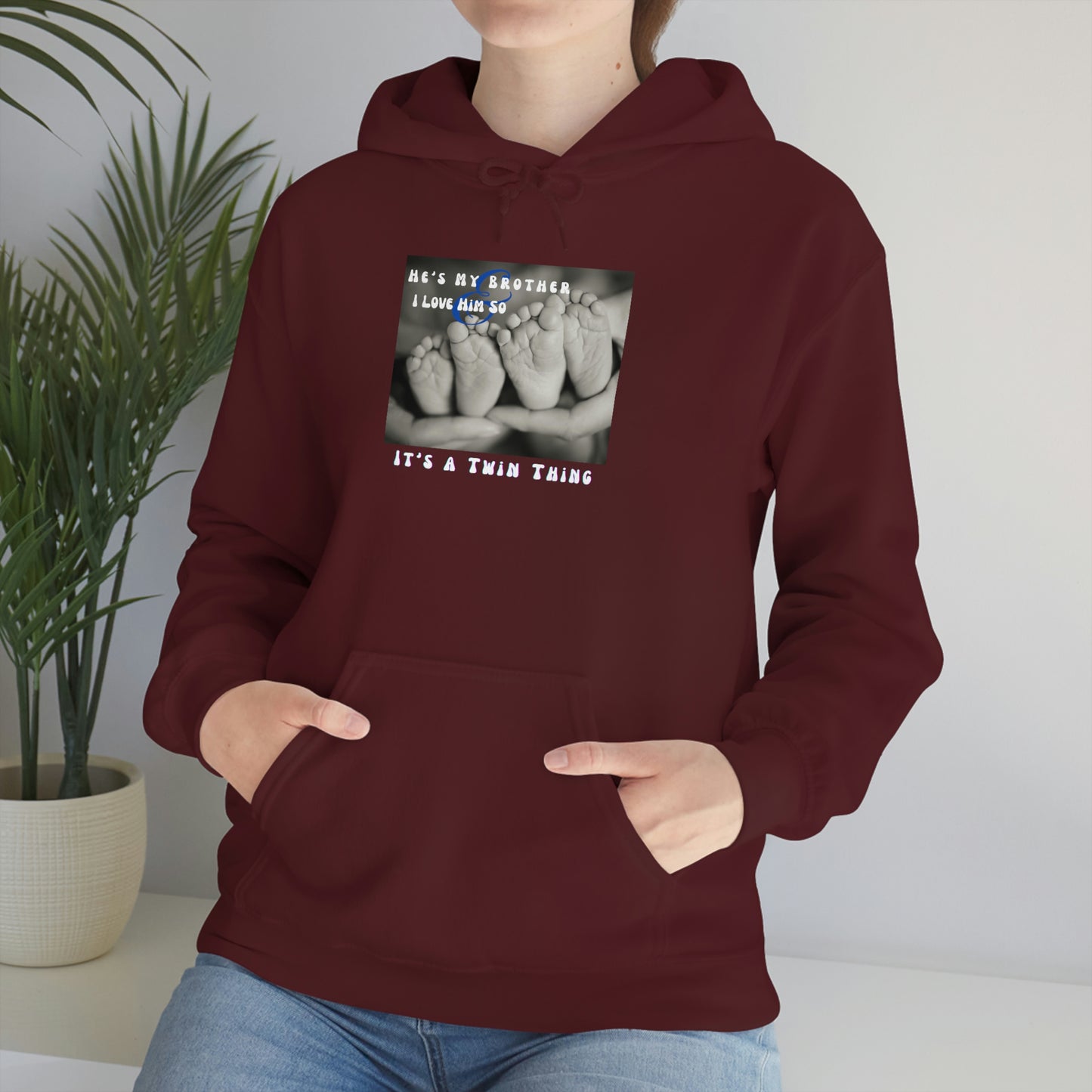 Twin, Unisex Heavy Blend™ Hooded Sweatshirt