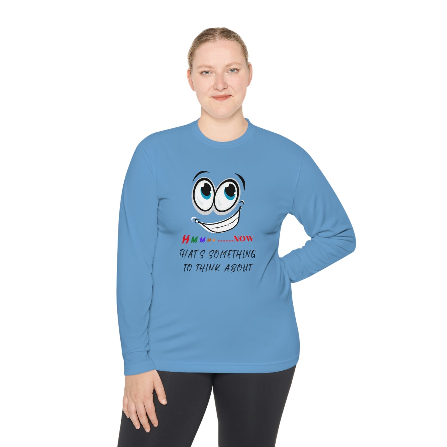 Hmmm, Unisex Lightweight Long Sleeve Tee