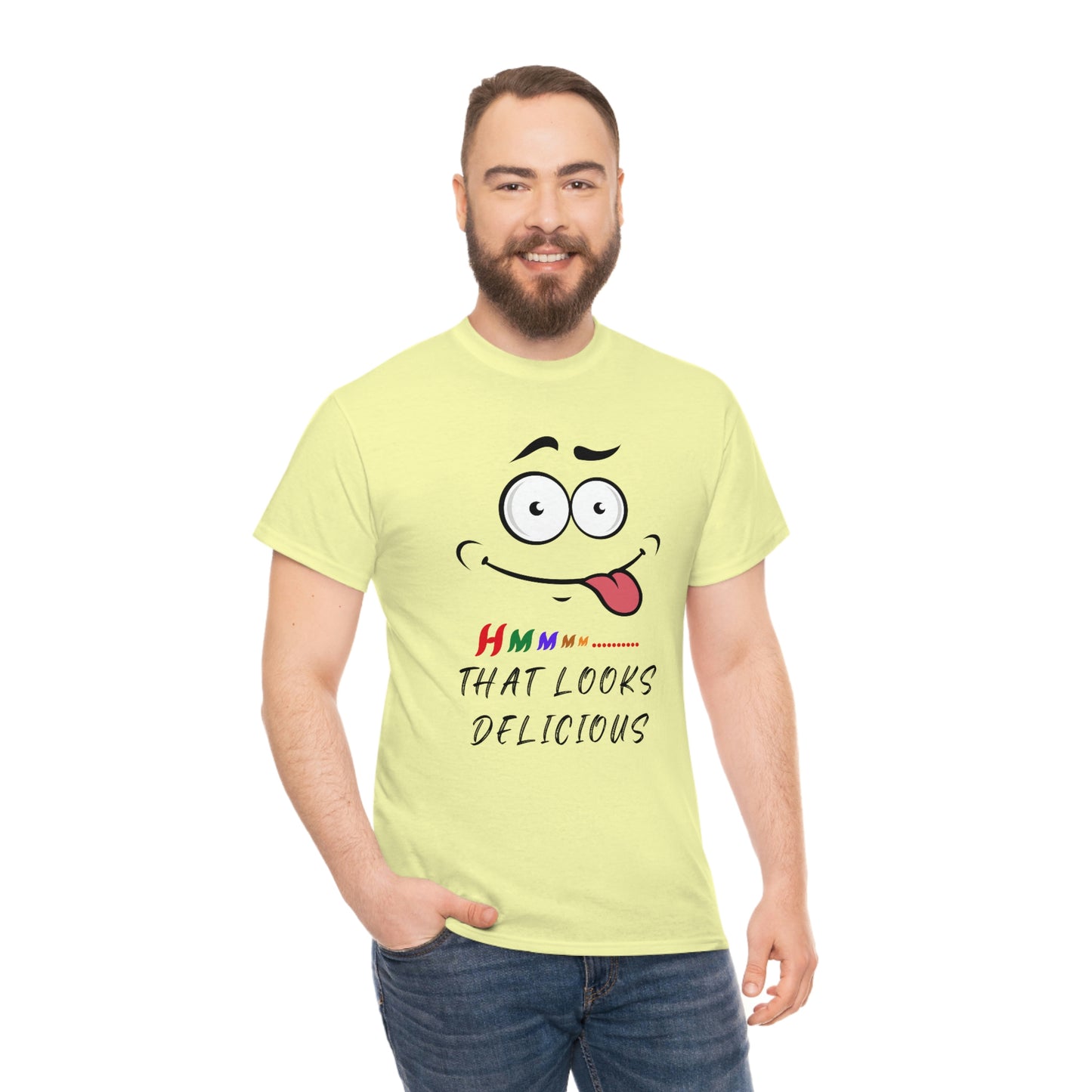 Hmmm, Funny, Unisex Heavy Cotton Tee