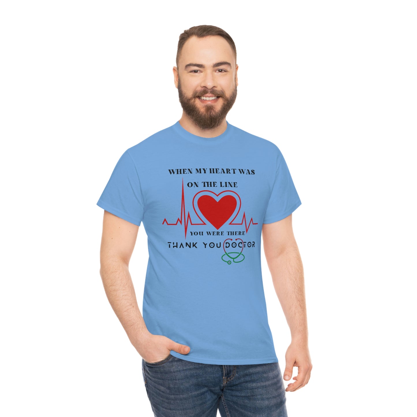 Medical, CVICU, EKG, Unisex Heavy Cotton Tee