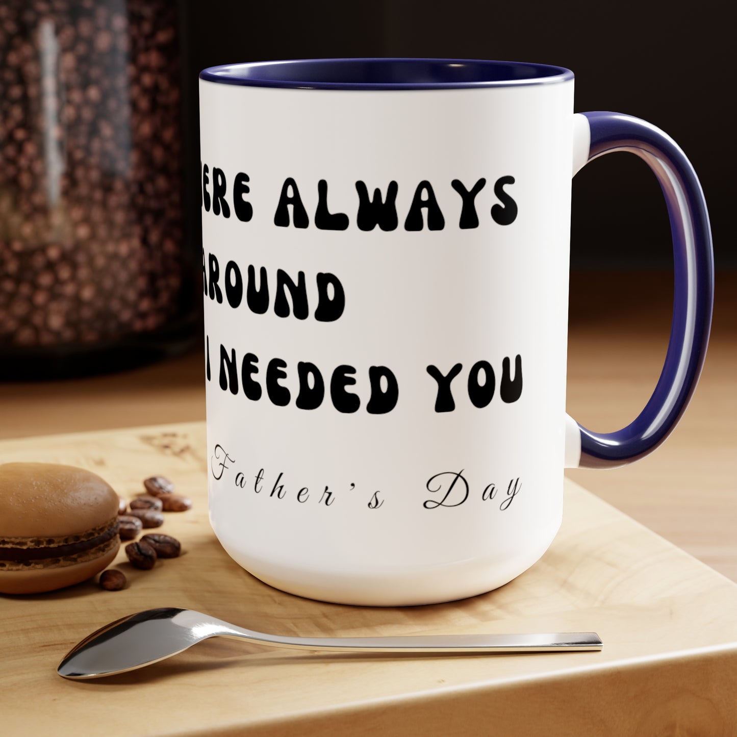 Exotic Print Father's Day Two-Tone Coffee Mugs, 15oz