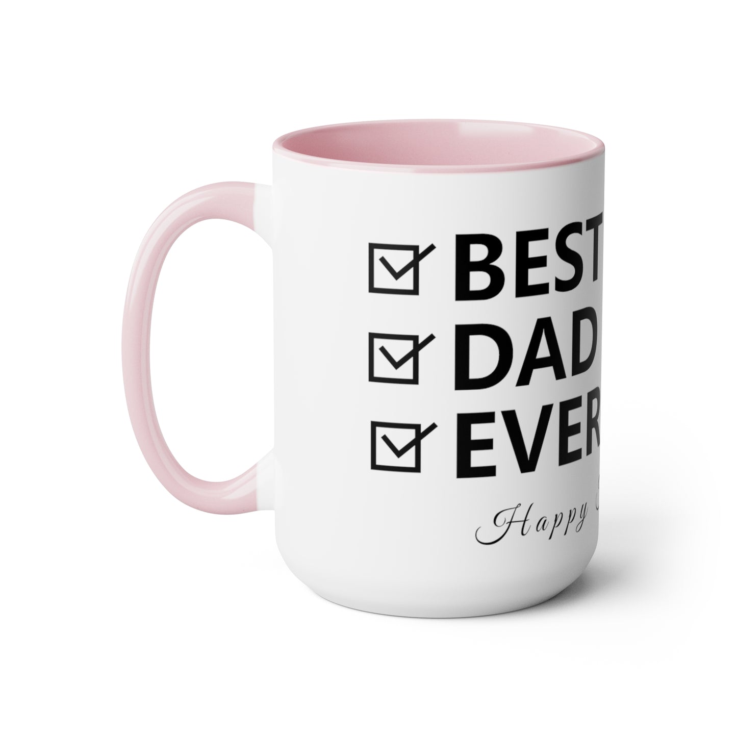 Exotic Print Father's Day Two-Tone Coffee Mugs, 15oz