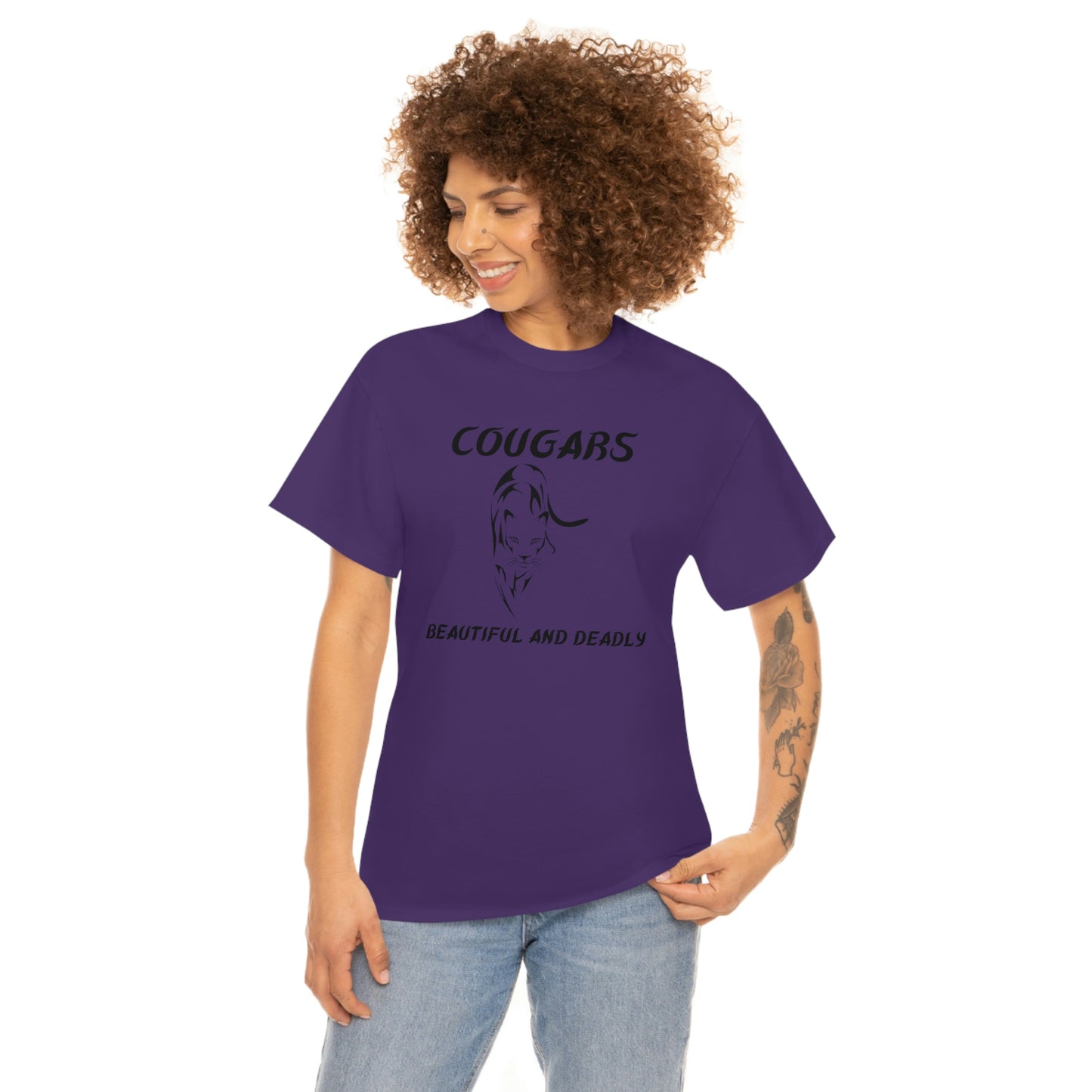 Cougars Unisex Heavy Cotton Tee