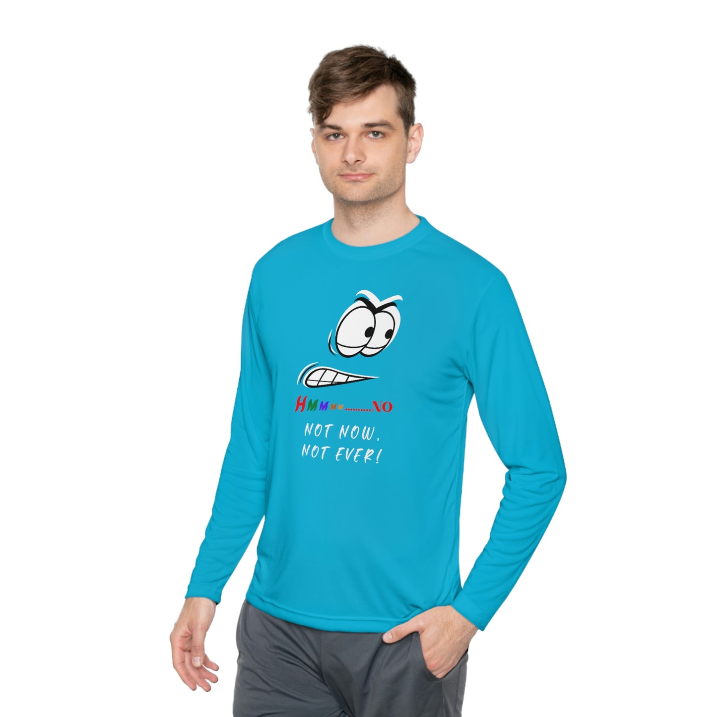 Hmmm, Unisex Lightweight Long Sleeve Tee