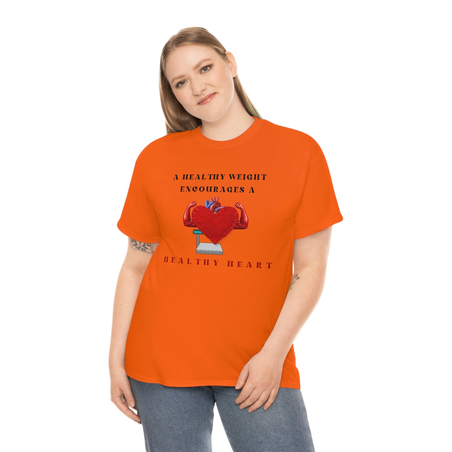 Healthy Weight Healthy Heart Unisex Heavy Cotton Tee