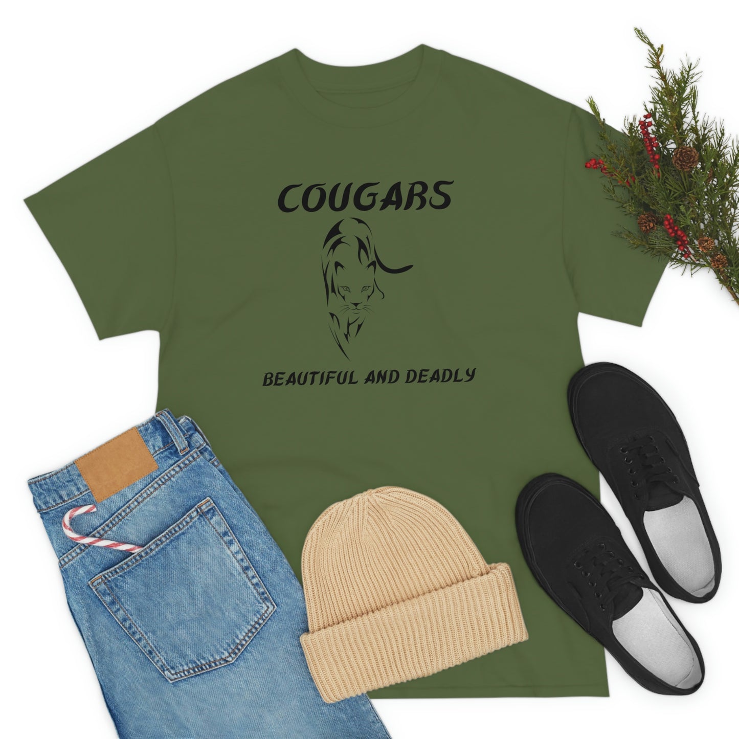 Cougars Unisex Heavy Cotton Tee