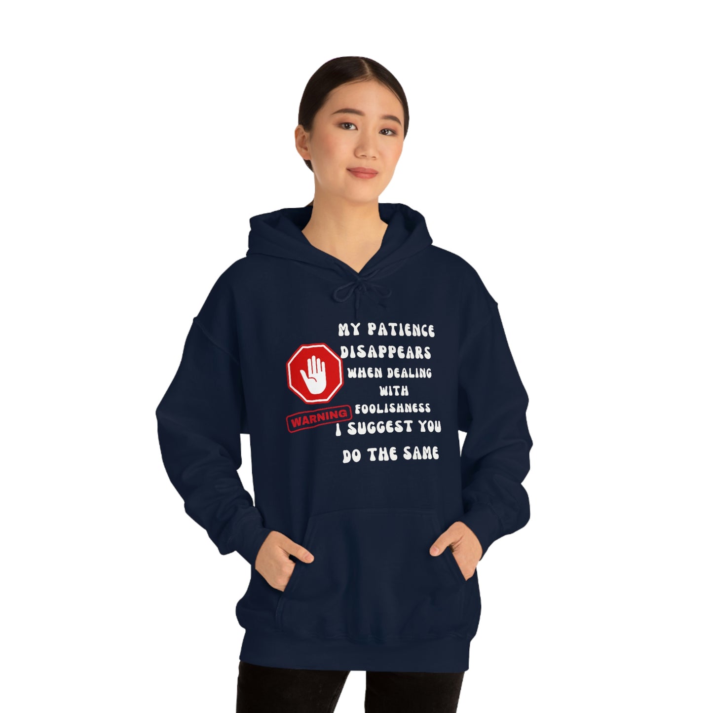 Warning, Unisex Heavy Blend™ Hooded Sweatshirt