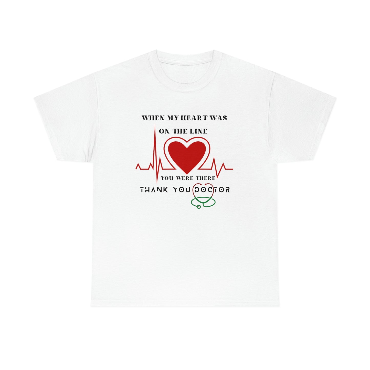 Medical, CVICU, EKG, Unisex Heavy Cotton Tee