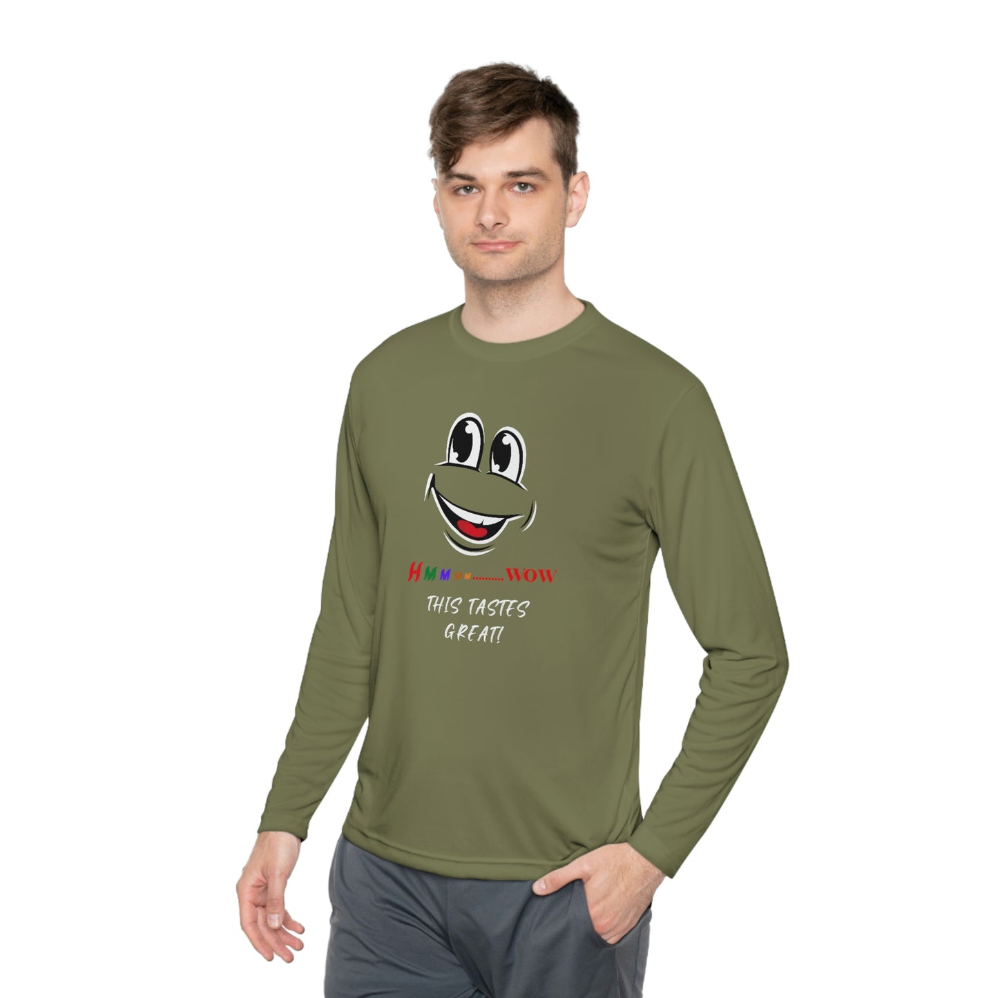 Hmmm, Unisex Lightweight Long Sleeve Tee