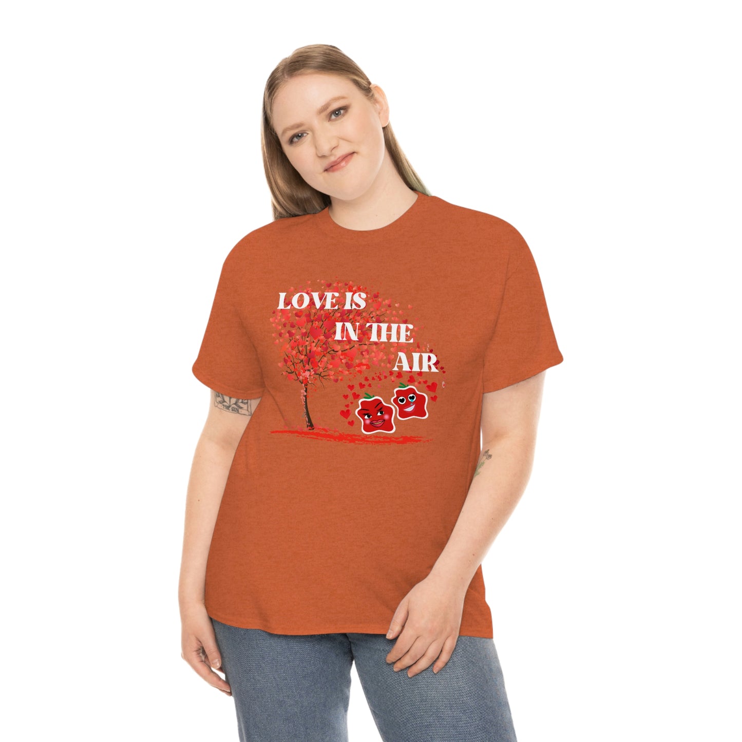 Love Is In The Air Smile Unisex Heavy Cotton Tee