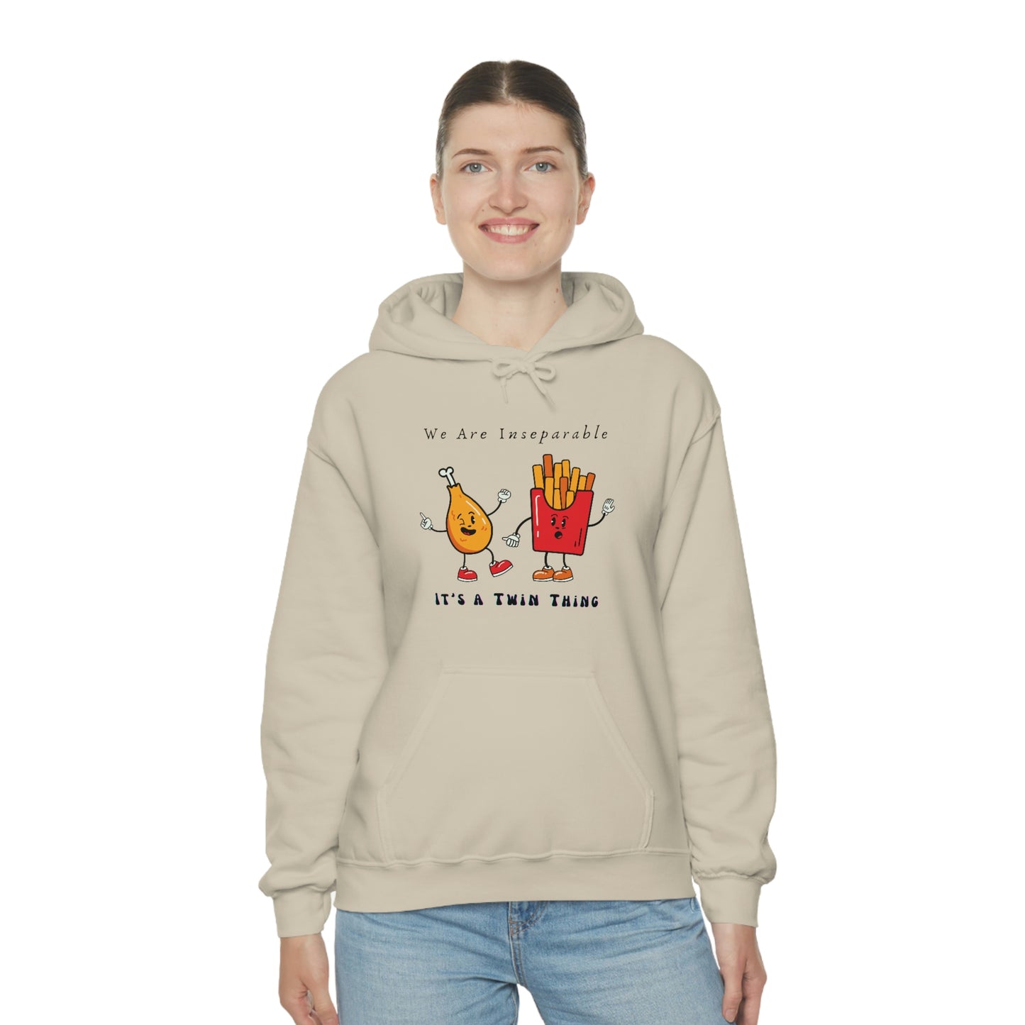 Twin, Unisex Heavy Blend™ Hooded Sweatshirt