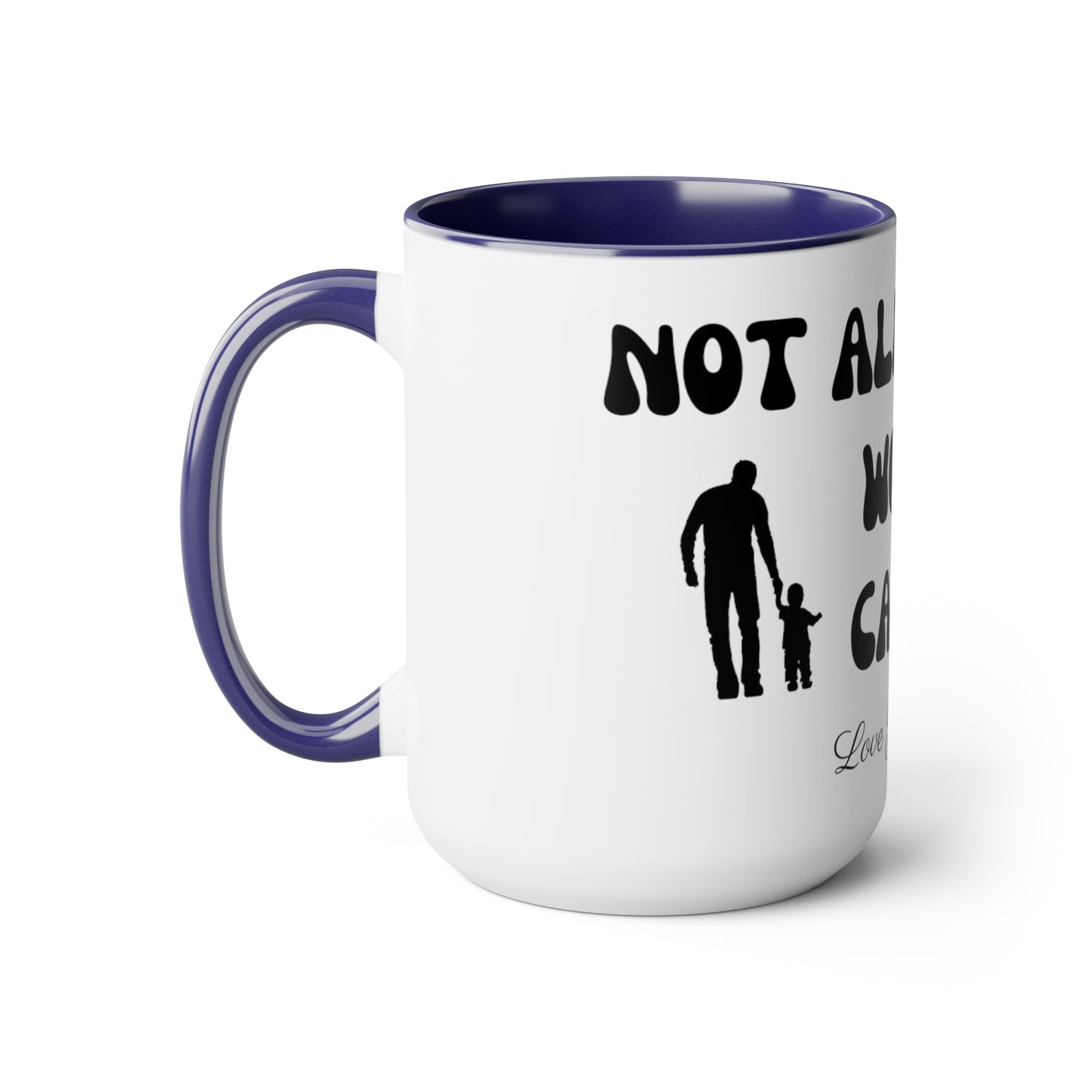 Exotic Print Fathers Day Two-Tone Coffee Mugs, 15oz