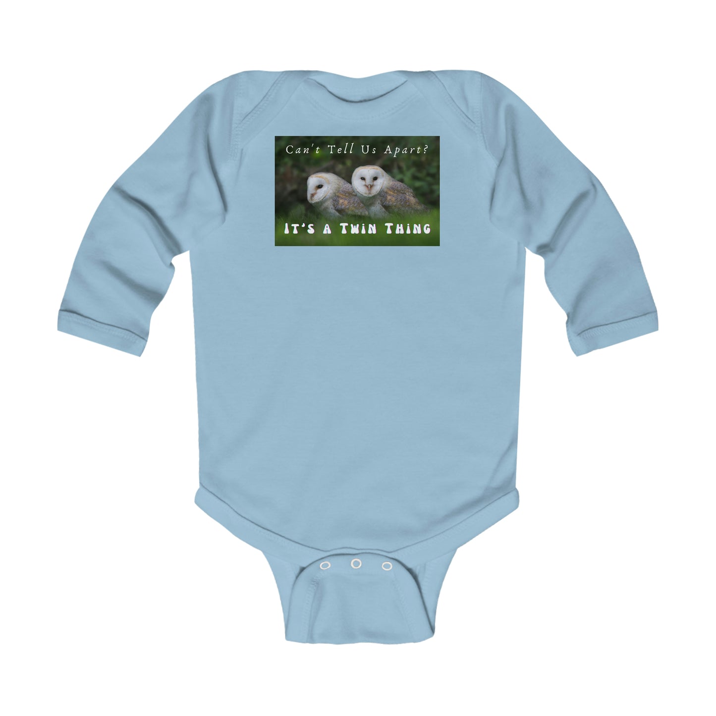 Baby Talk, Twin, Infant Long Sleeve Bodysuit