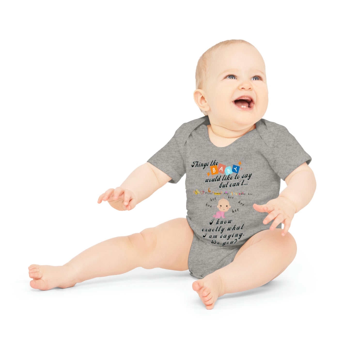 Baby Talk, Baby Organic Short Sleeve Bodysuit