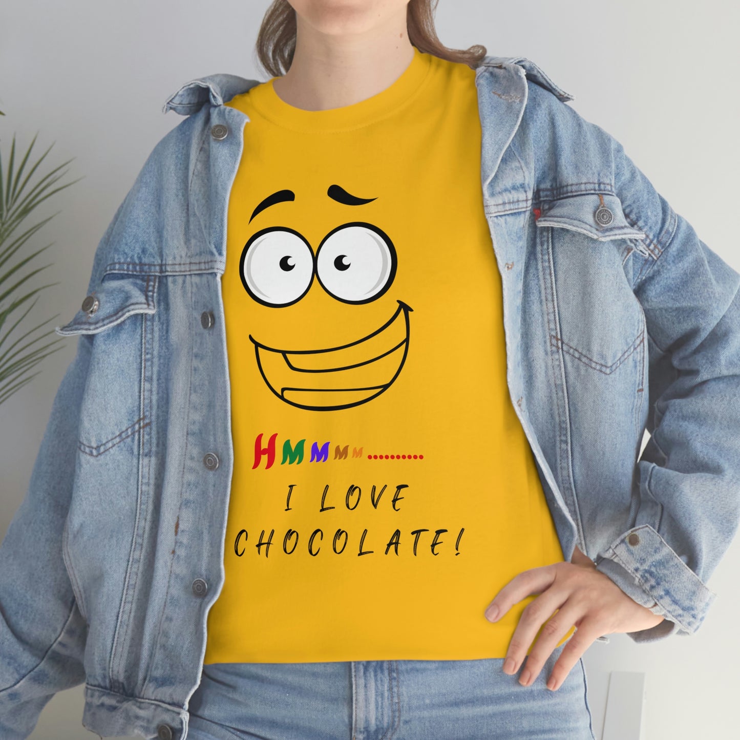 Hmmm... I Love Chocolate Unisex Heavy Cotton Tee