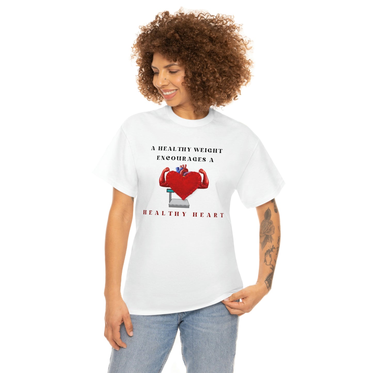 Healthy Weight Healthy Heart Unisex Heavy Cotton Tee